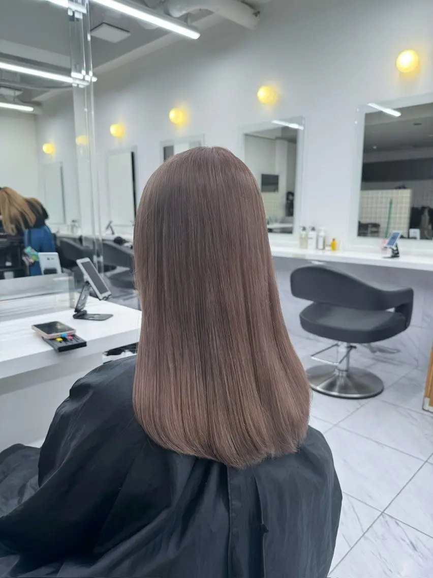 ミディアム カラー ヘアアレンジ Over hair_ misakiのヘアスタイル