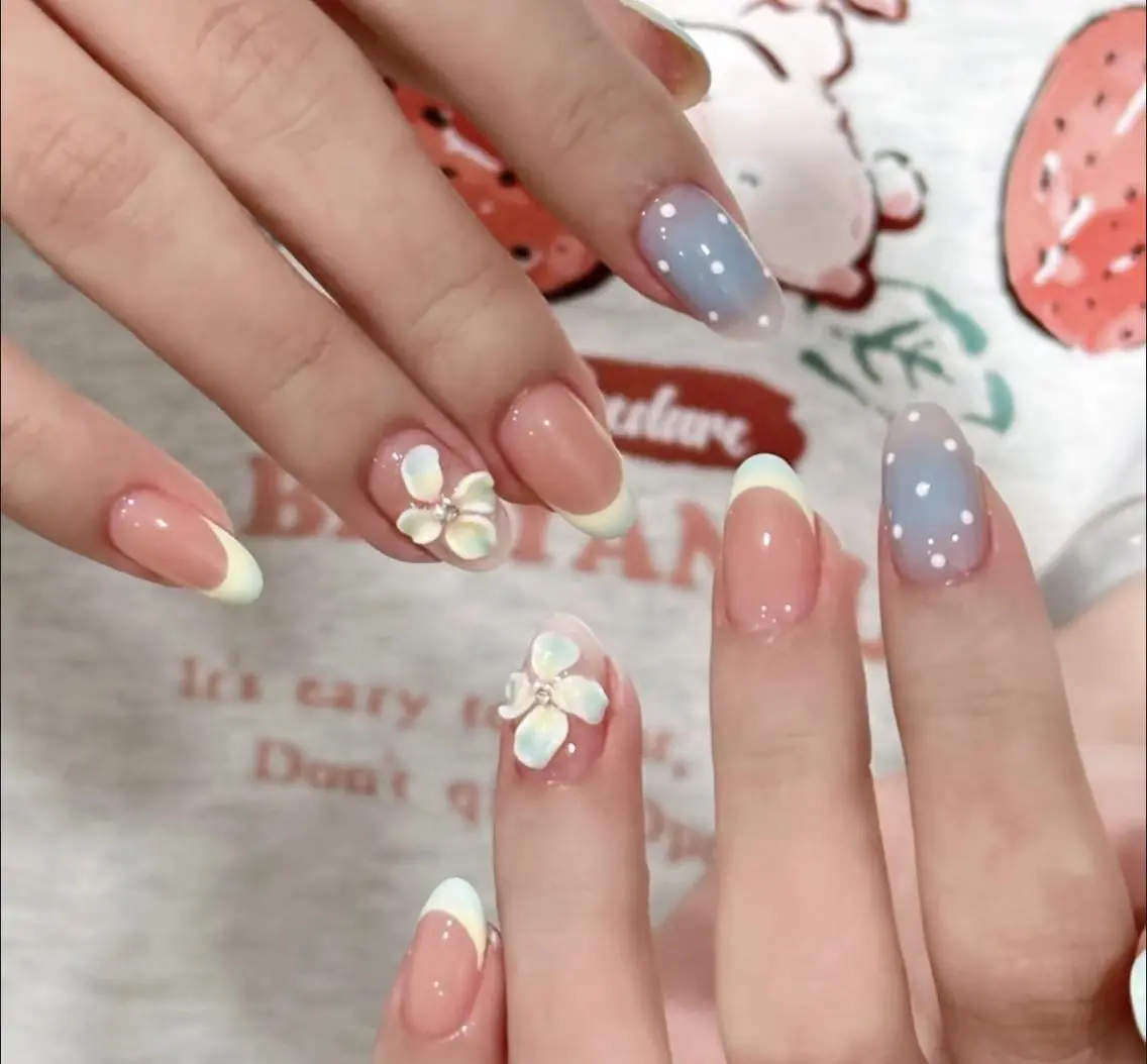 ネイル ハンドネイル By moonネイル 🌷ワンホン/韓国風のネイルデザイン