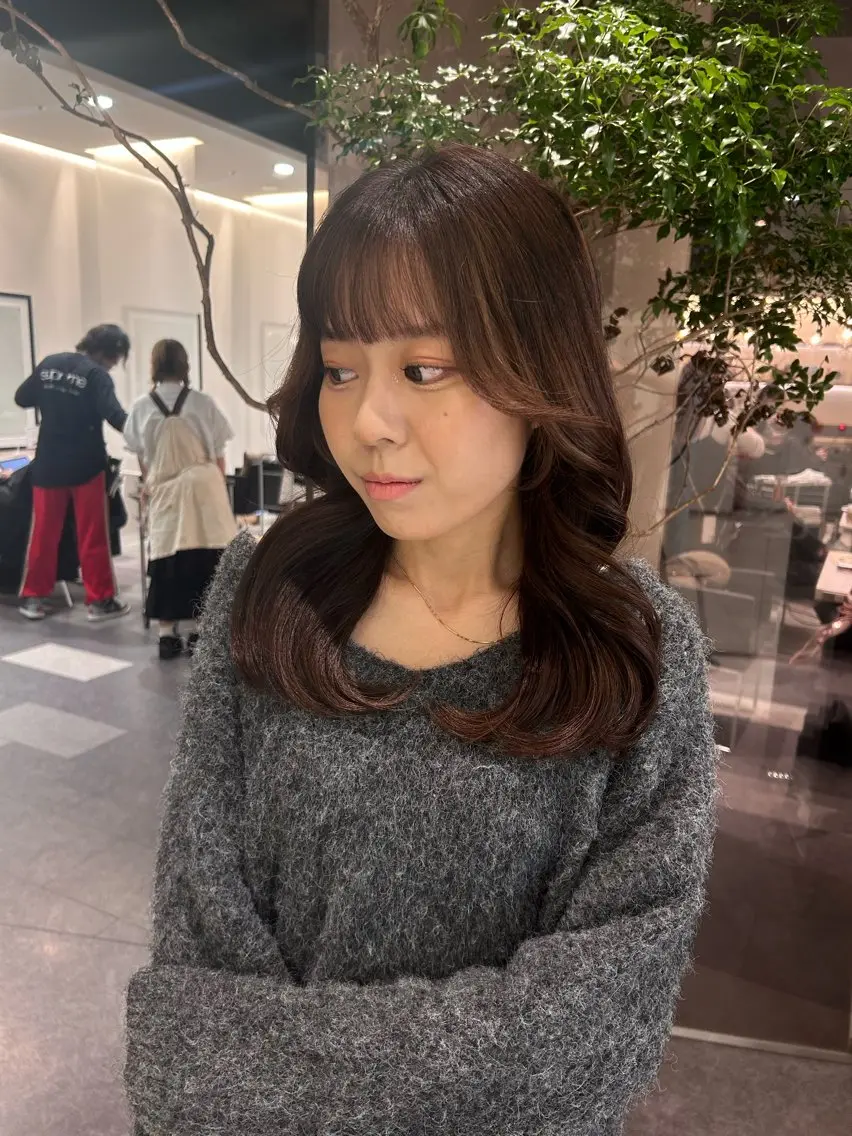 セミロング 中原 優美のヘアスタイル