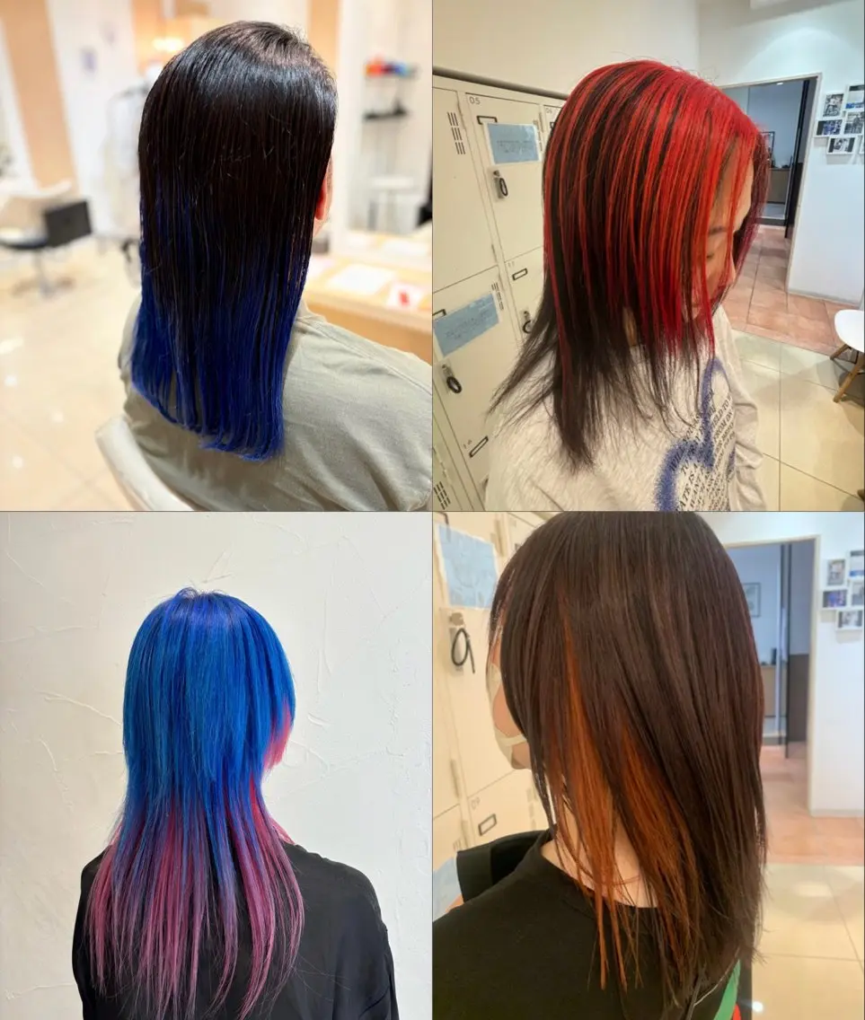セミロング カラー ヘアアレンジ ミドウチ アヤカのヘアスタイル