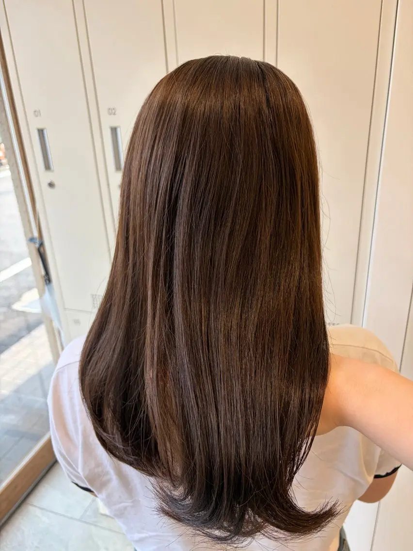 ロング ヘアカラー トリートメント 澤田 華月のヘアスタイル