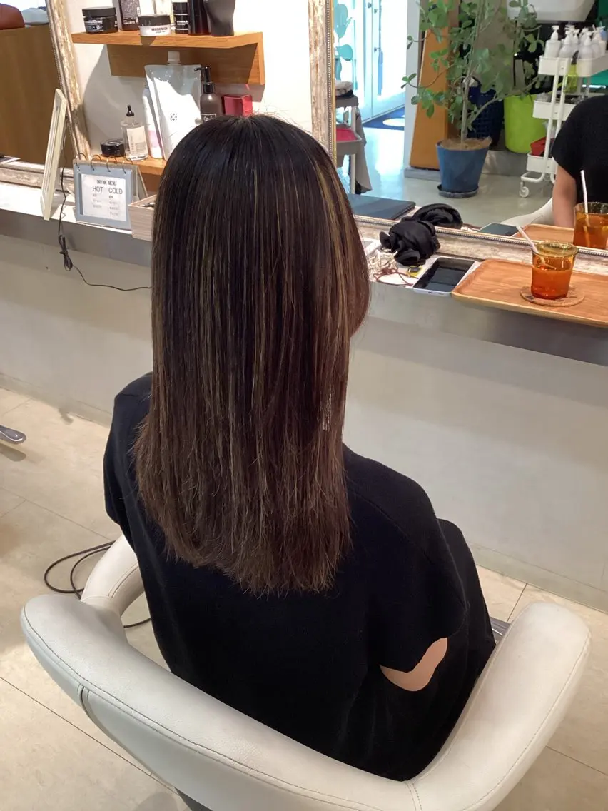 ロング カット 縮毛矯正 トリートメント hair bonitaのヘアスタイル