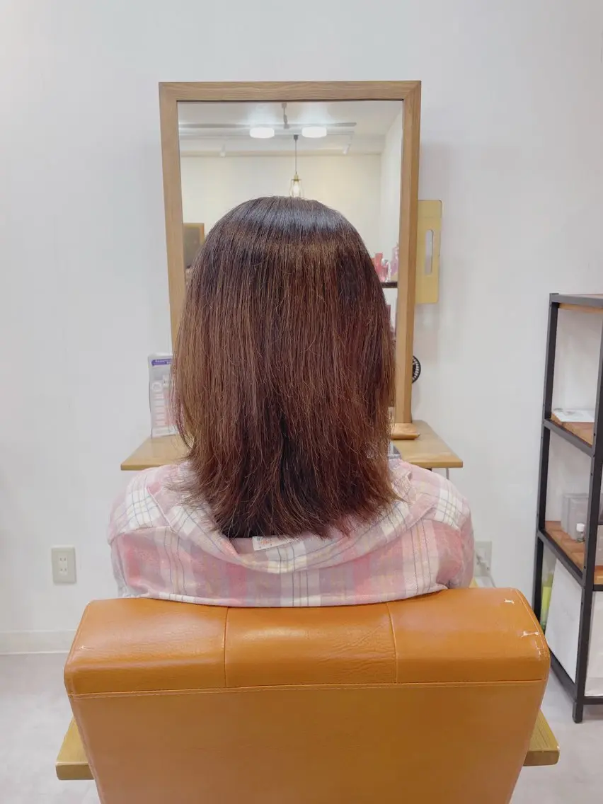 ミディアム lore 中村かれんのヘアスタイル