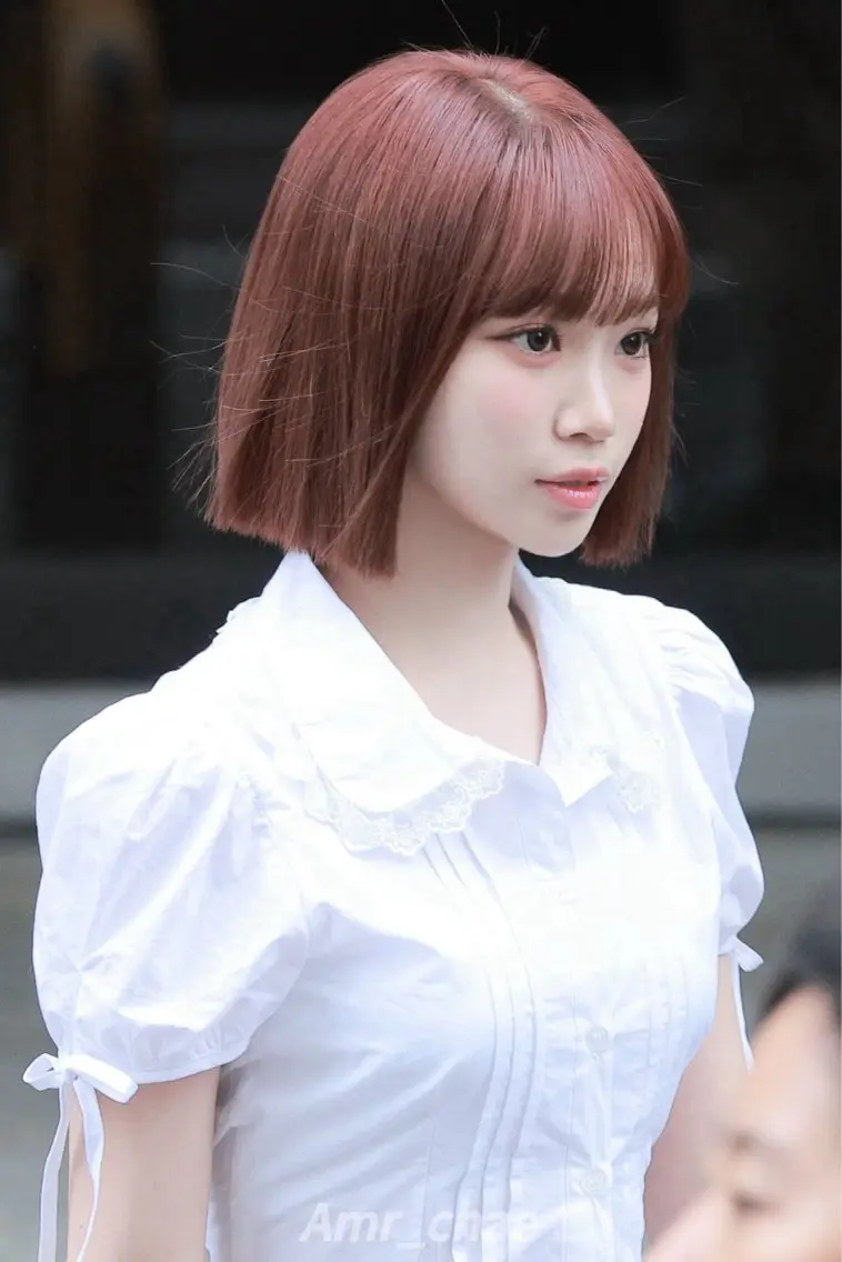 ショート カラー ヘアアレンジ カット トリートメント ヘアセット 縮毛矯正🤍 ボブ/ HIKARIのヘアスタイル