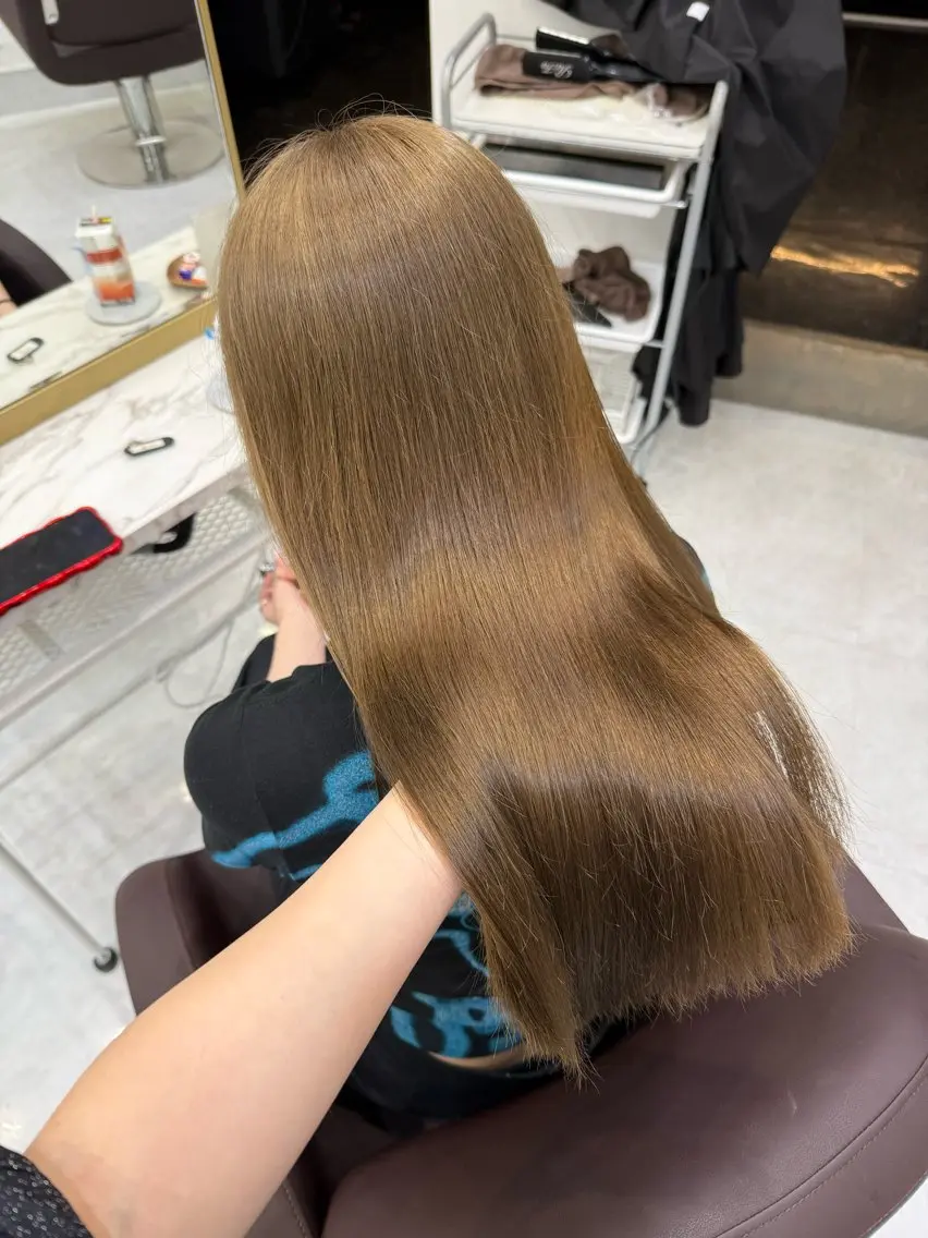 ロング カラー ヘアアレンジ ヘアカラー トリートメント ヘアセット 💗横浜美容室 💗HARUNAのヘアスタイル