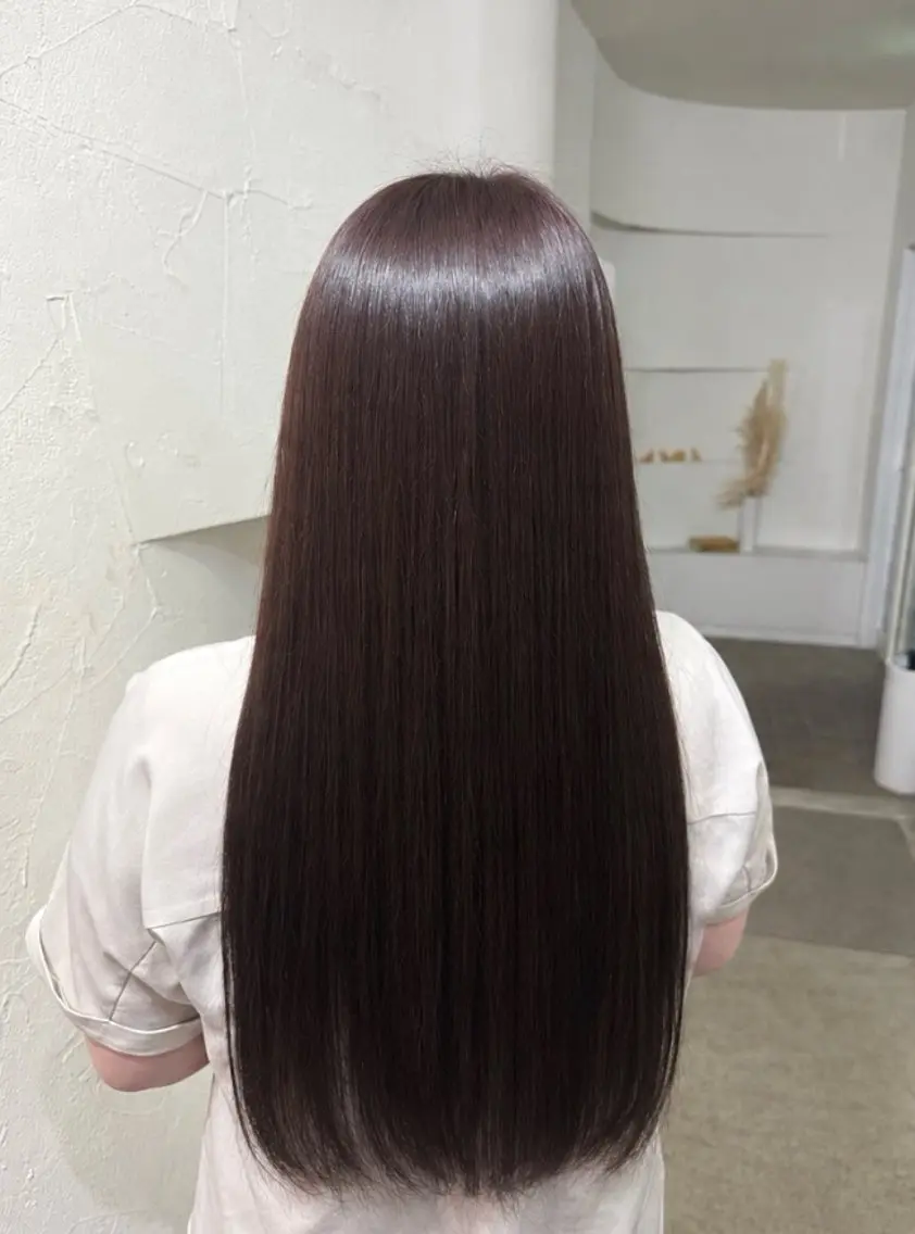ロング カラー カット ヘアカラー Hikari／暖色／ ブラウンカラー🤍のヘアスタイル