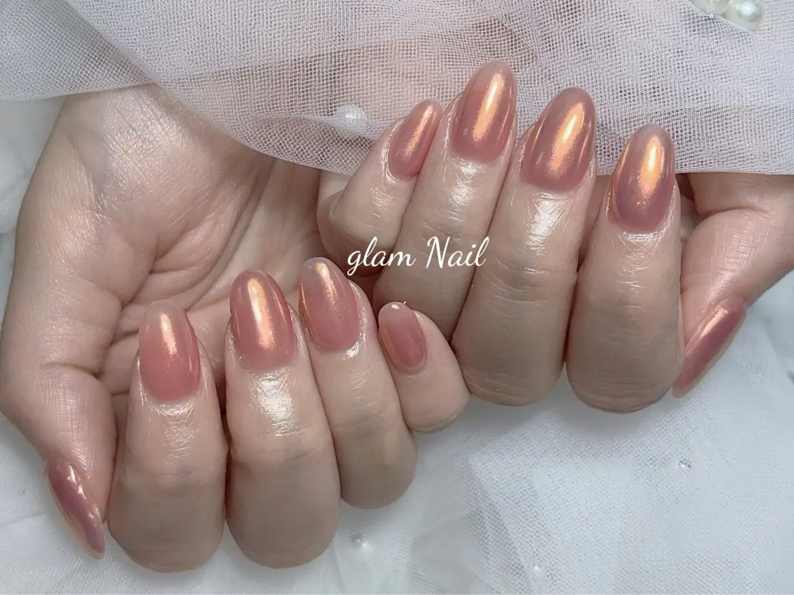 ネイル エツメ💅 長さ出し🎀デザインのネイルデザイン