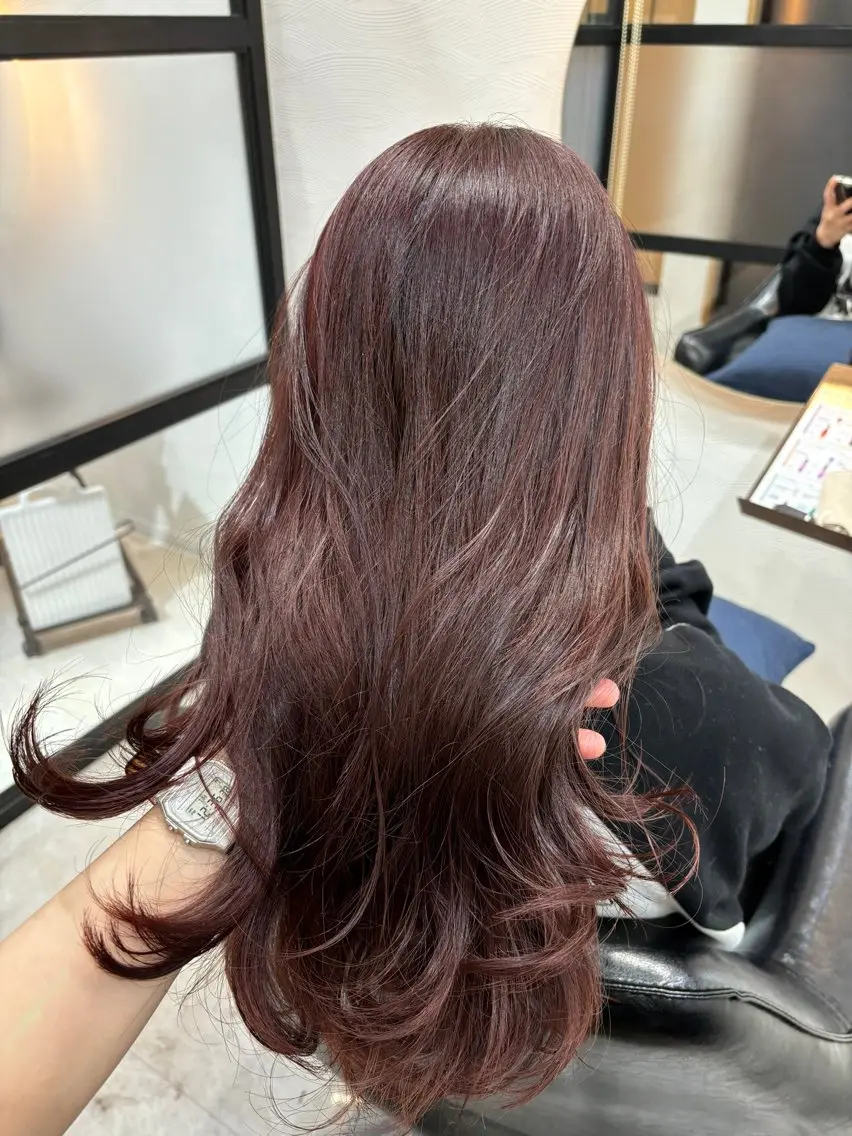 セミロング カット ヘアカラー トリートメント 🍒透明感カラー NO.1/ララ🍒のヘアスタイル