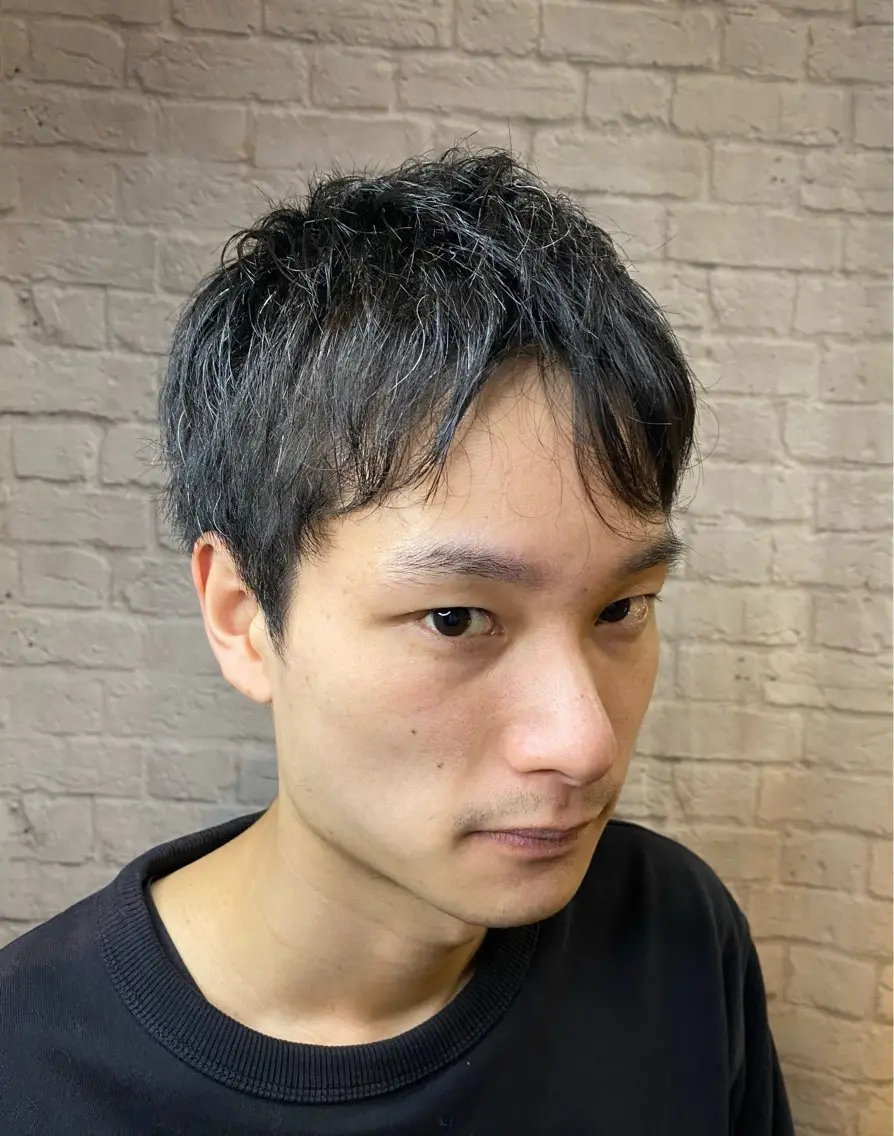 ミディアム メンズ グレイスフルバーバー 赤坂見附店 前田真政のヘアスタイル