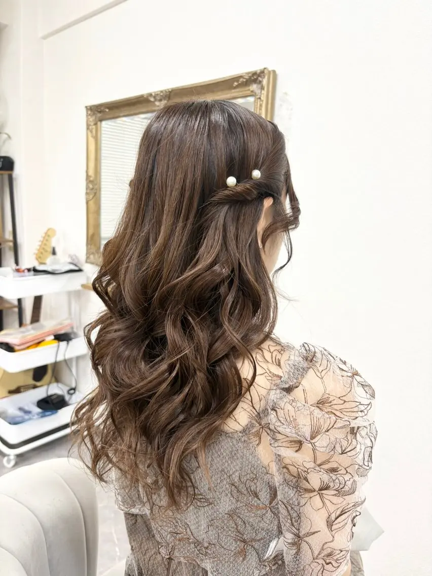 ヘアアレンジ 結婚式・ブライダル ヘアセット ヘアサロン ミカヅキのヘアスタイル