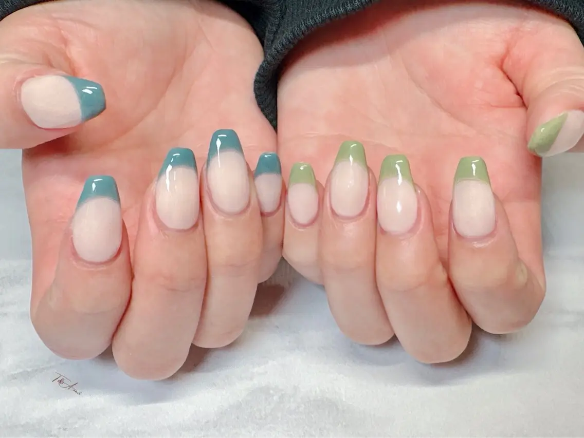 ネイル フレンチネイル ジェルネイル オフィスネイル スカルプネイル T&A nailのネイルデザイン