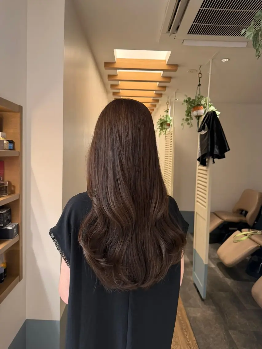 セミロング カット ヘアカラー FUJIIKANON /透明感カラーのヘアスタイル