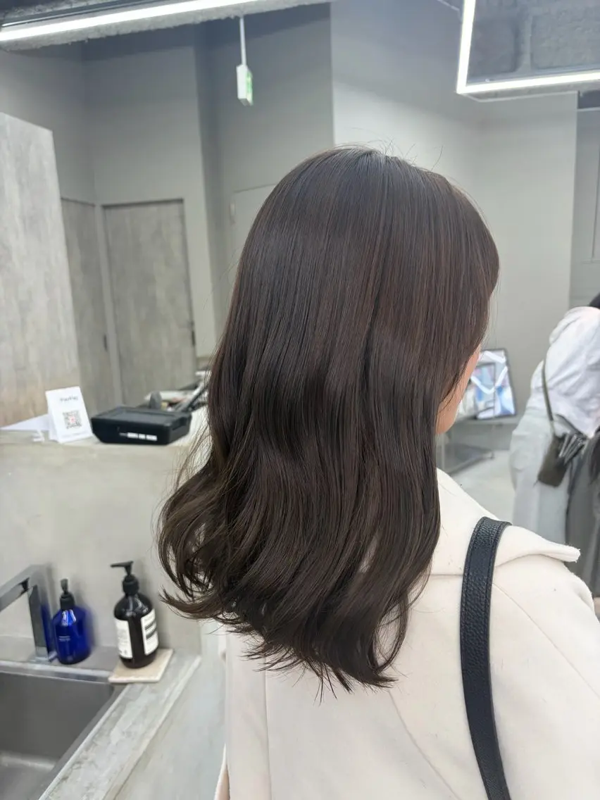 セミロング kurune chikaのヘアスタイル