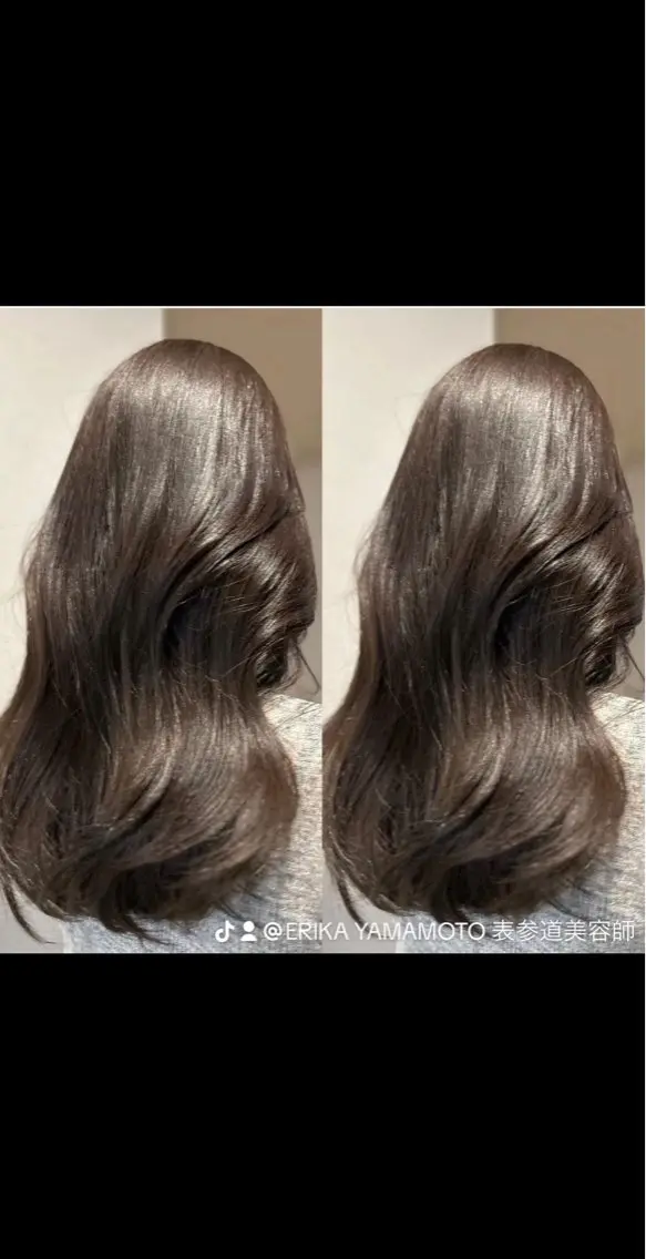 ロング 韓国風ヘア レイヤーカット ワンホンヘア ERIKA YAMAMOTOのヘアスタイル