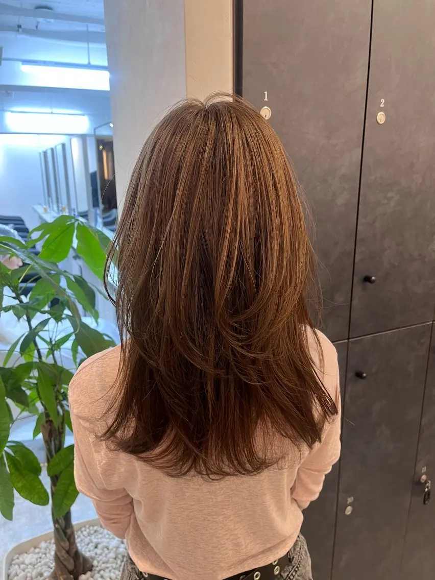 ロング カラー Ｖｉｏｔ  銀座 樋口 桃佳のヘアスタイル