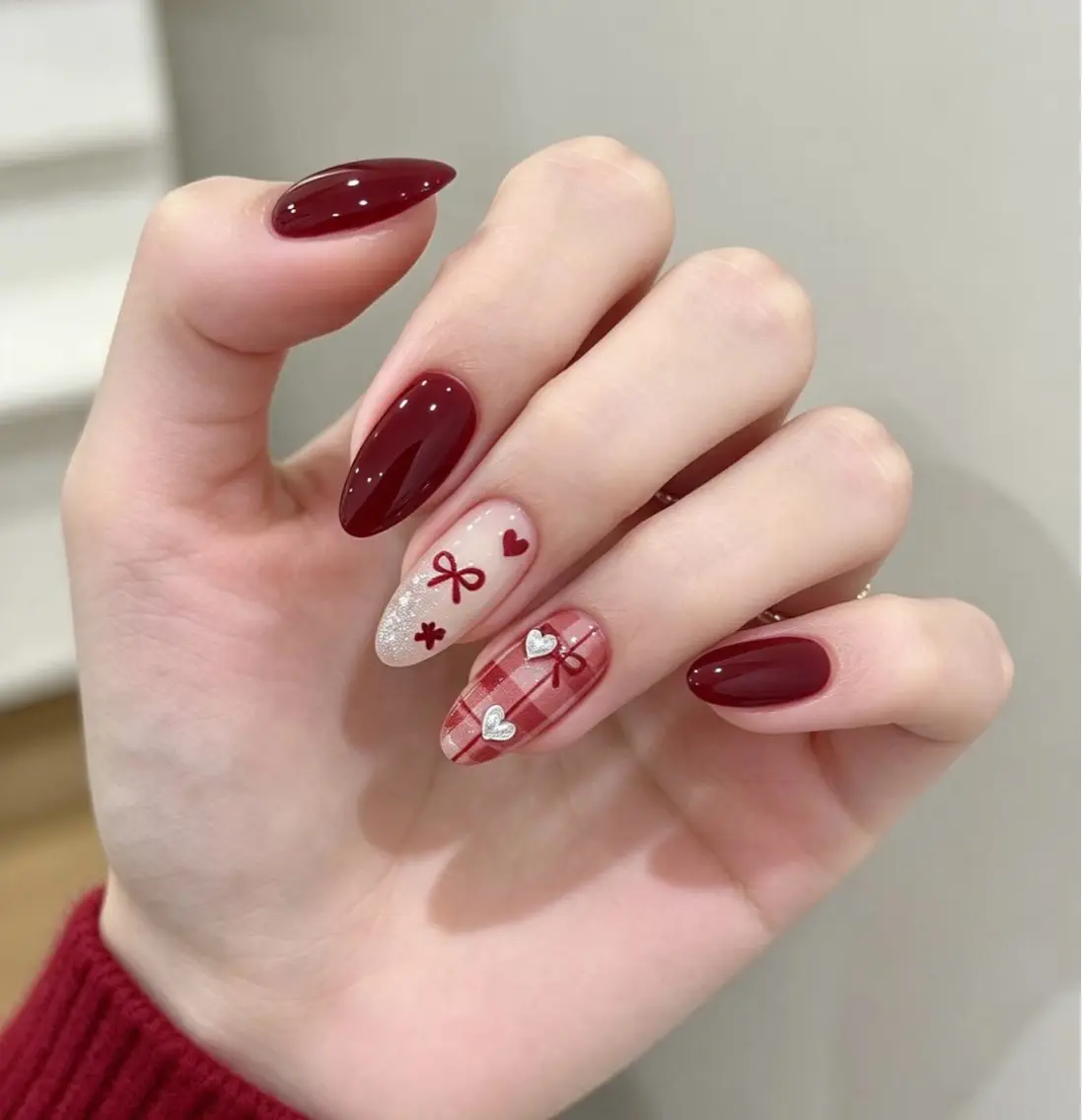 ネイル チークネイル 長さ出し フラッシュネイル フレンチネイル グラデーション ハンドネイル MAY NAIL salon高田馬場のネイルデザイン
