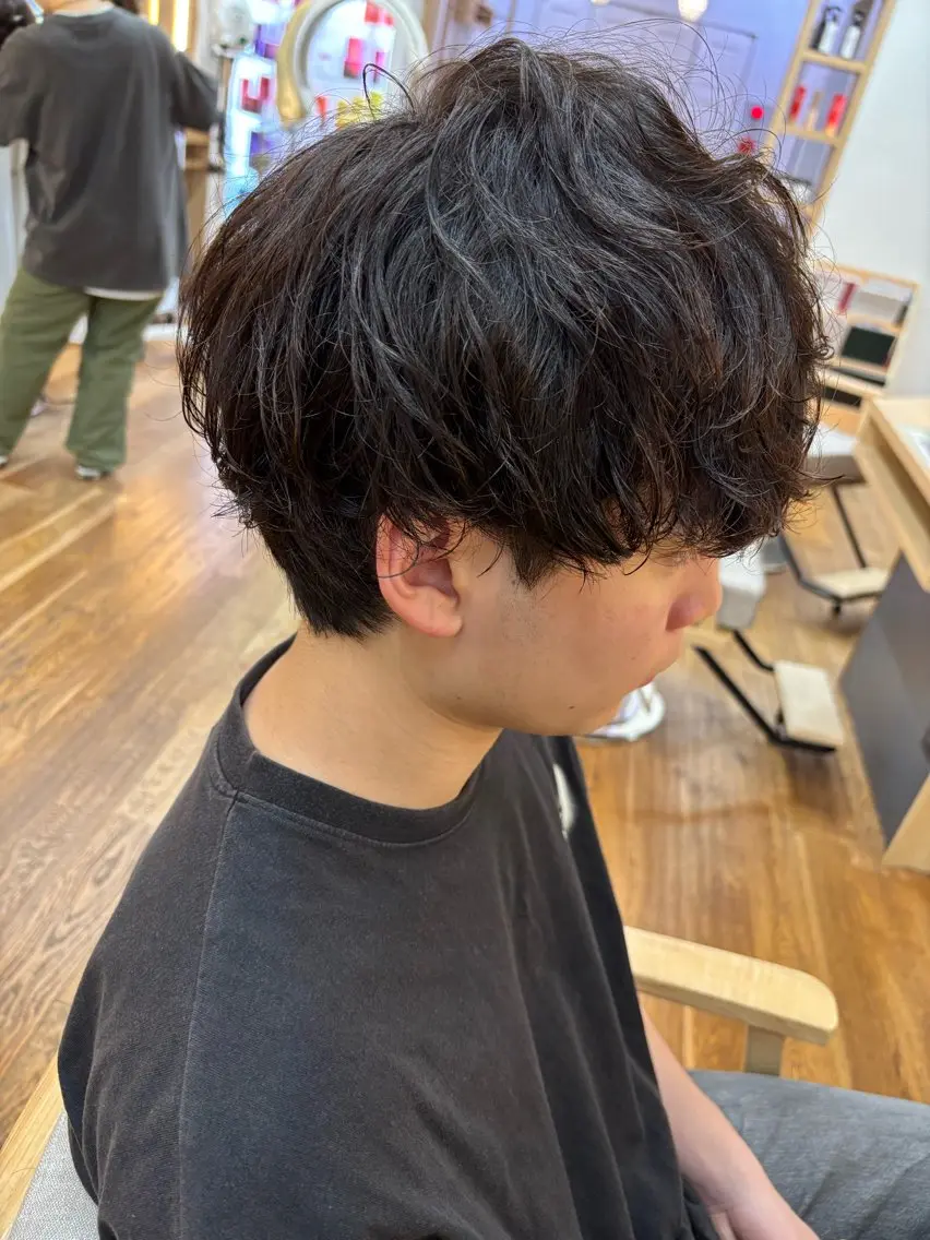 ショート パーマ メンズ メンズパーマ カット パーマ メンズ✨パーマ 大室雄基のヘアスタイル