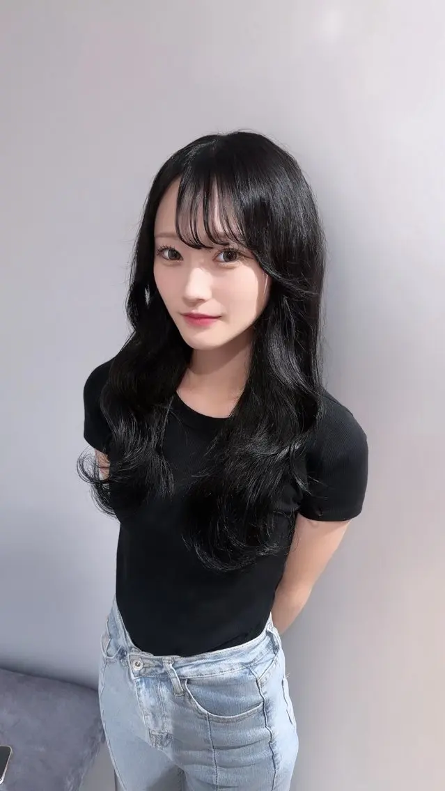 ロング カラー ヘアアレンジ カット ヘアカラー トリートメント 💎韓国レイヤー ×エクステゆうま💎のヘアスタイル