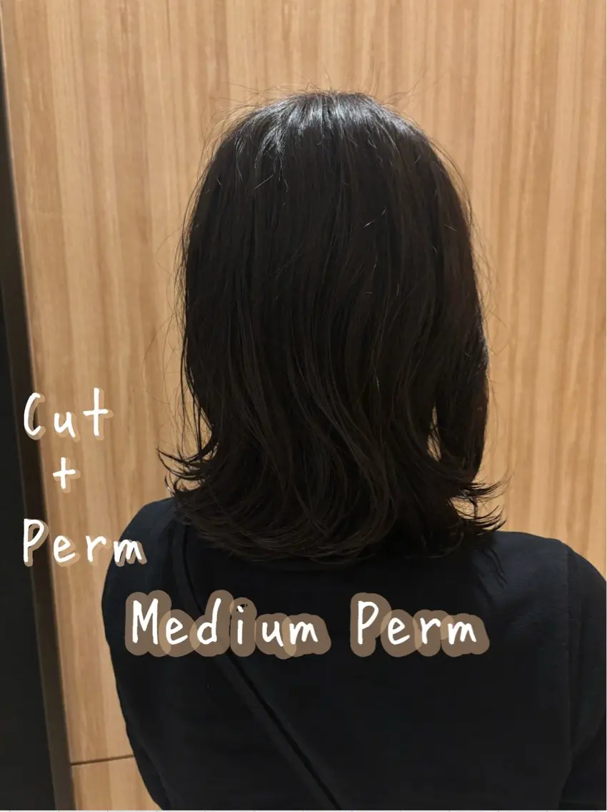 ミディアム パーマ カット パーマ 五十嵐 未悠のヘアスタイル