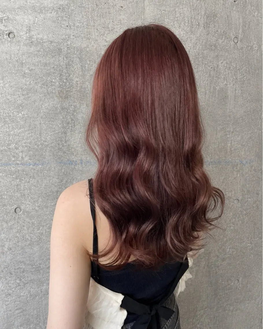 ロング カラー ベージュカラー ピンクカラー ピンクベージュ 萩原 凌✄﻿のヘアスタイル