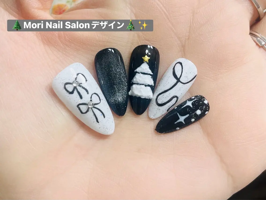 ネイル 冬ネイル クリスマス MORI ネイル SALONのネイルデザイン