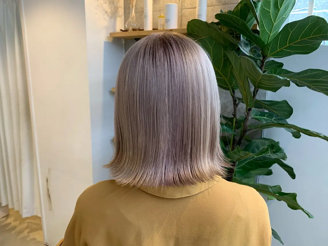 ミディアム カラー ヘアカラー トリートメント 天野 開のヘアスタイル