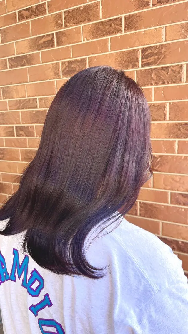ミディアム カット ヘアカラー 熊谷 有紗のヘアスタイル