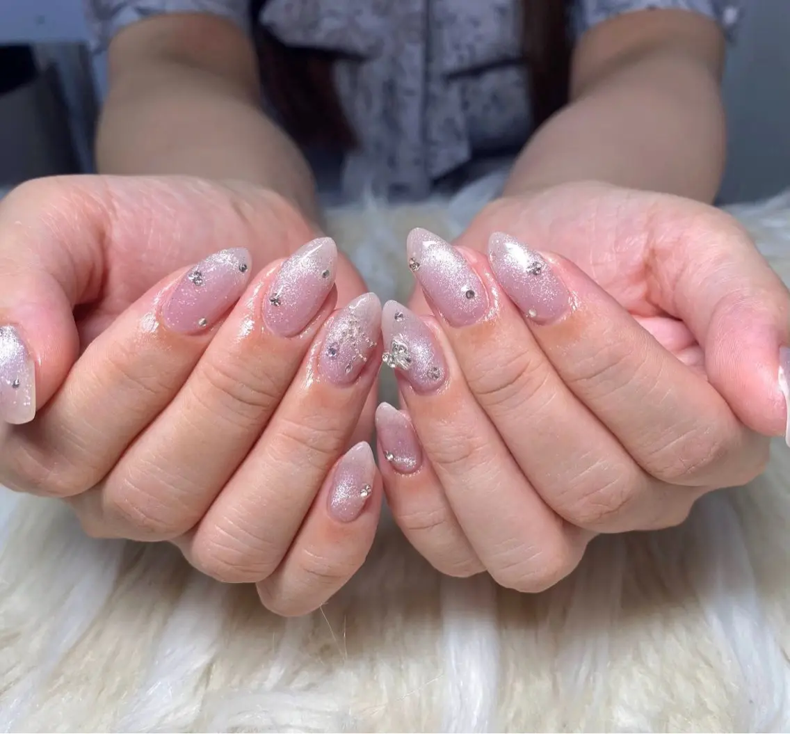 ネイル フラッシュネイル ジェルネイル グラデーション 韓国ネイル マグネットネイル ハンドネイル Nail&eye Belire 新宿のネイルデザイン