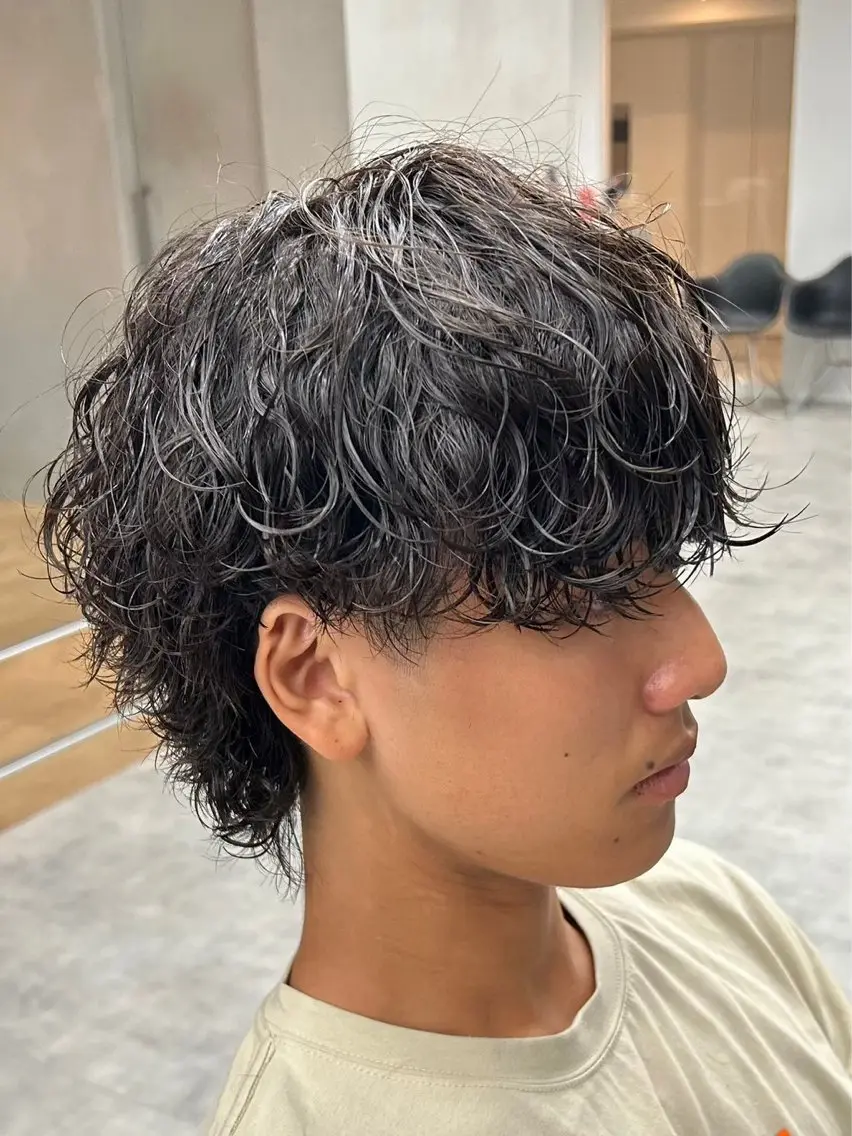 パーマ メンズ カット パーマ メンズパーマ/新潟/ 万代/田崎亮🌟のヘアスタイル