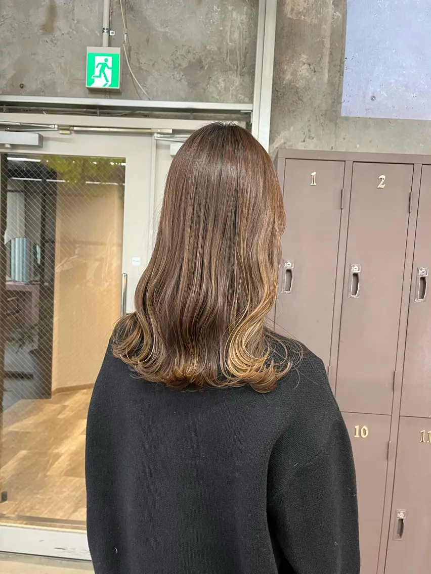 ミディアム カラー ベージュカラー カット ヘアカラー 小木曽智美 /ボブ/ショートのヘアスタイル