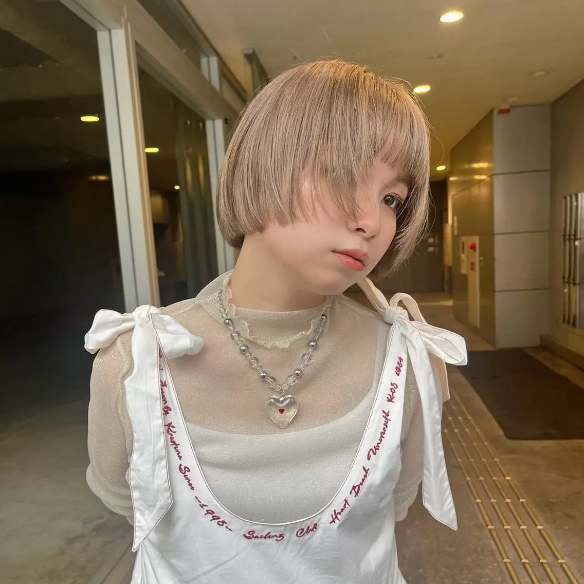 ショート カラー ヘアカラー はるな/透明感カラー /暖色カラーのヘアスタイル