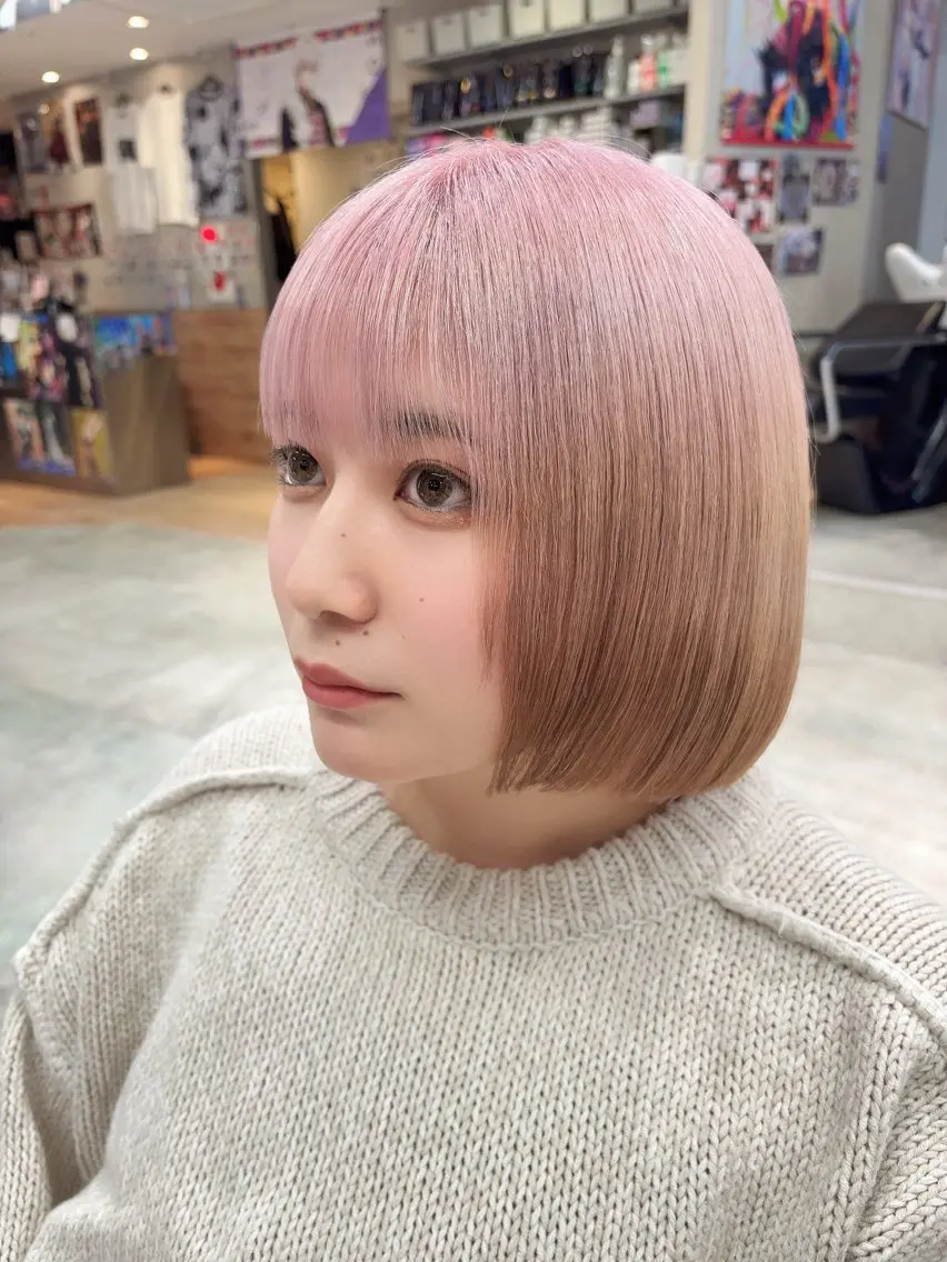 ショート カット ヘアカラー トリートメント ウルフカット 渋谷の人のヘアスタイル
