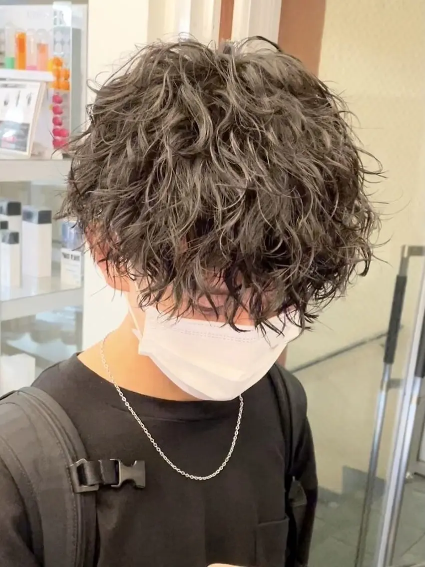 パーマ メンズ カット ヘアカラー パーマ トリートメント メンズパーマ職人馬場 和哉のヘアスタイル