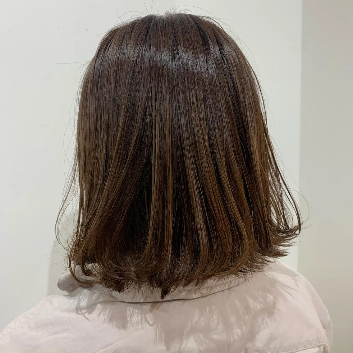 ミディアム ボブ 外ハネヘア メンズパーマ特化⚡️ 中村 駿のヘアスタイル