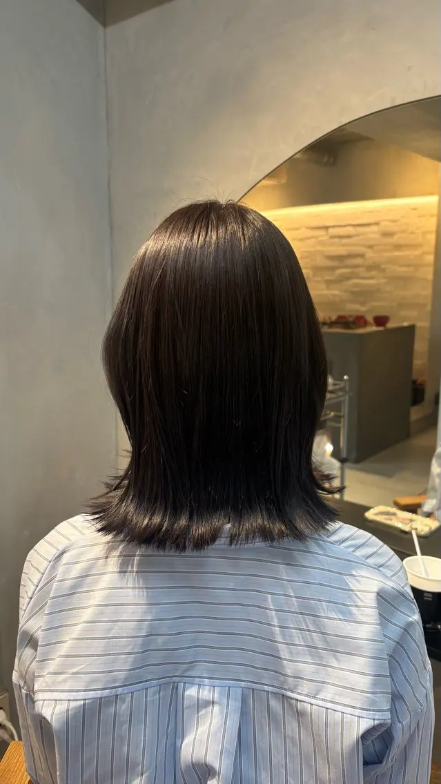 ミディアム カラー ヘアカラー ANJU/上品カラー /似合わせカラー💖のヘアスタイル
