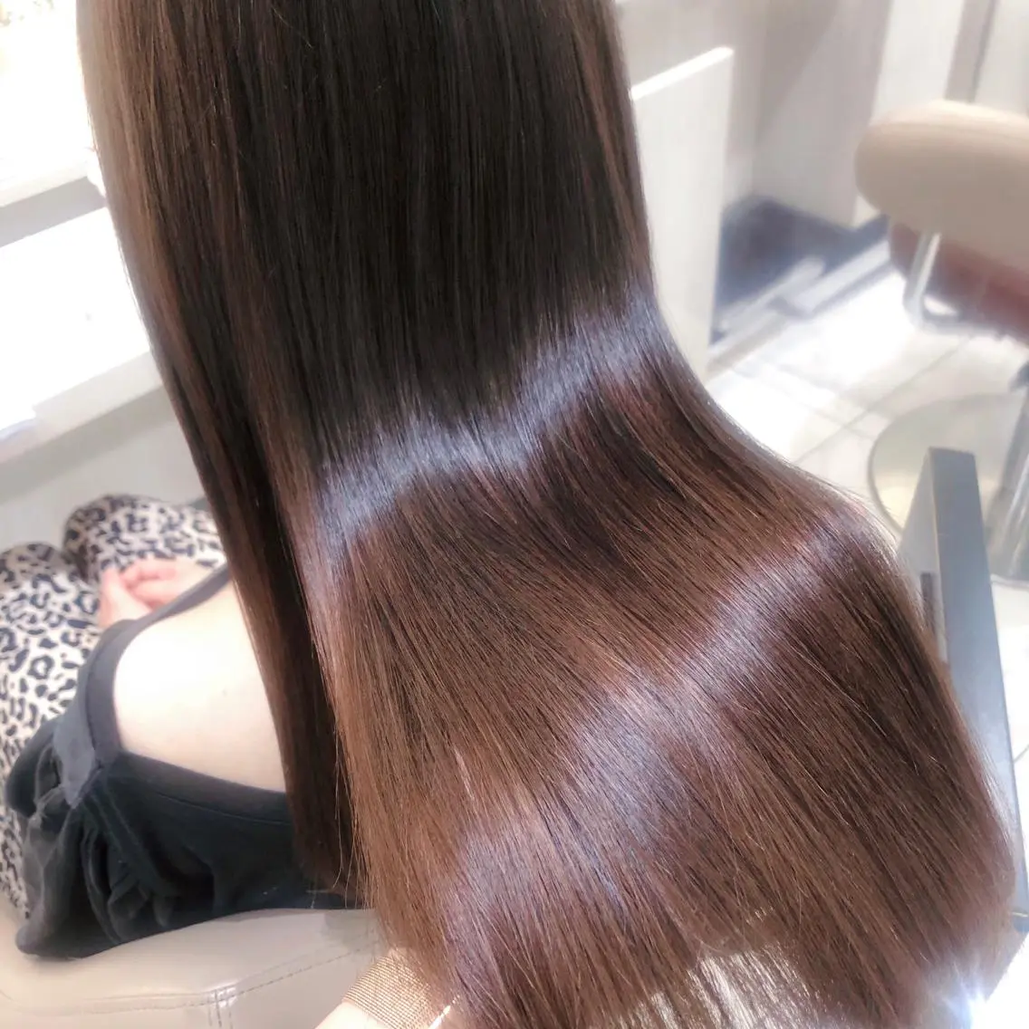 ロング カット トリートメント ヘッドスパ 三箇島陽香/髪質改善 クロスパーマ縮毛矯正のヘアスタイル
