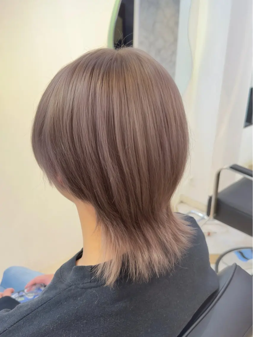 カラー キッズ カット ヘアカラー トリートメント せいと🌟韓国風| 艶髪ストレート|上尾のヘアスタイル