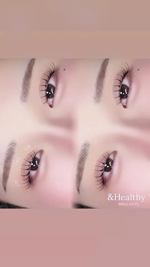 自まつ毛風&healthy(アンドヘルシー)フラット80本◎LEDグルー◎の写真
