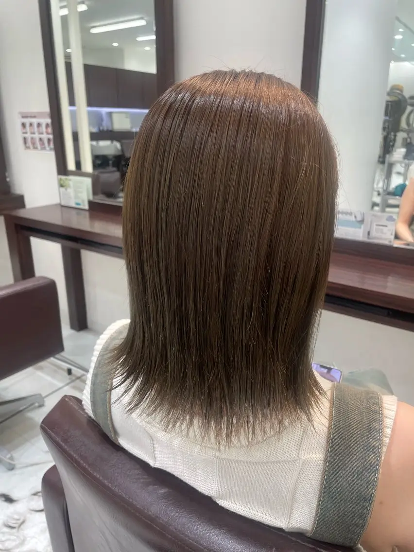 ミディアム カラー カット ヘアカラー トリートメント 【千葉駅南口歩1分】 MAKAのヘアスタイル