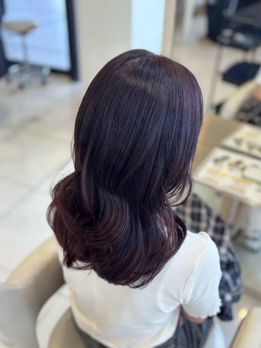 セミロング カラー カット ヘアカラー トリートメント 🎀mion/ ハイトーン/浜松のヘアスタイル