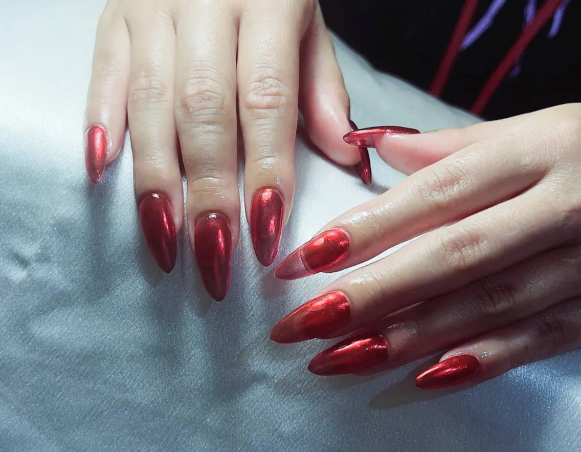 ネイル フットネイル ジェルネイル マグネットネイル ミラーネイル ワンカラーネイル Sunset Nail 柏のネイルデザイン