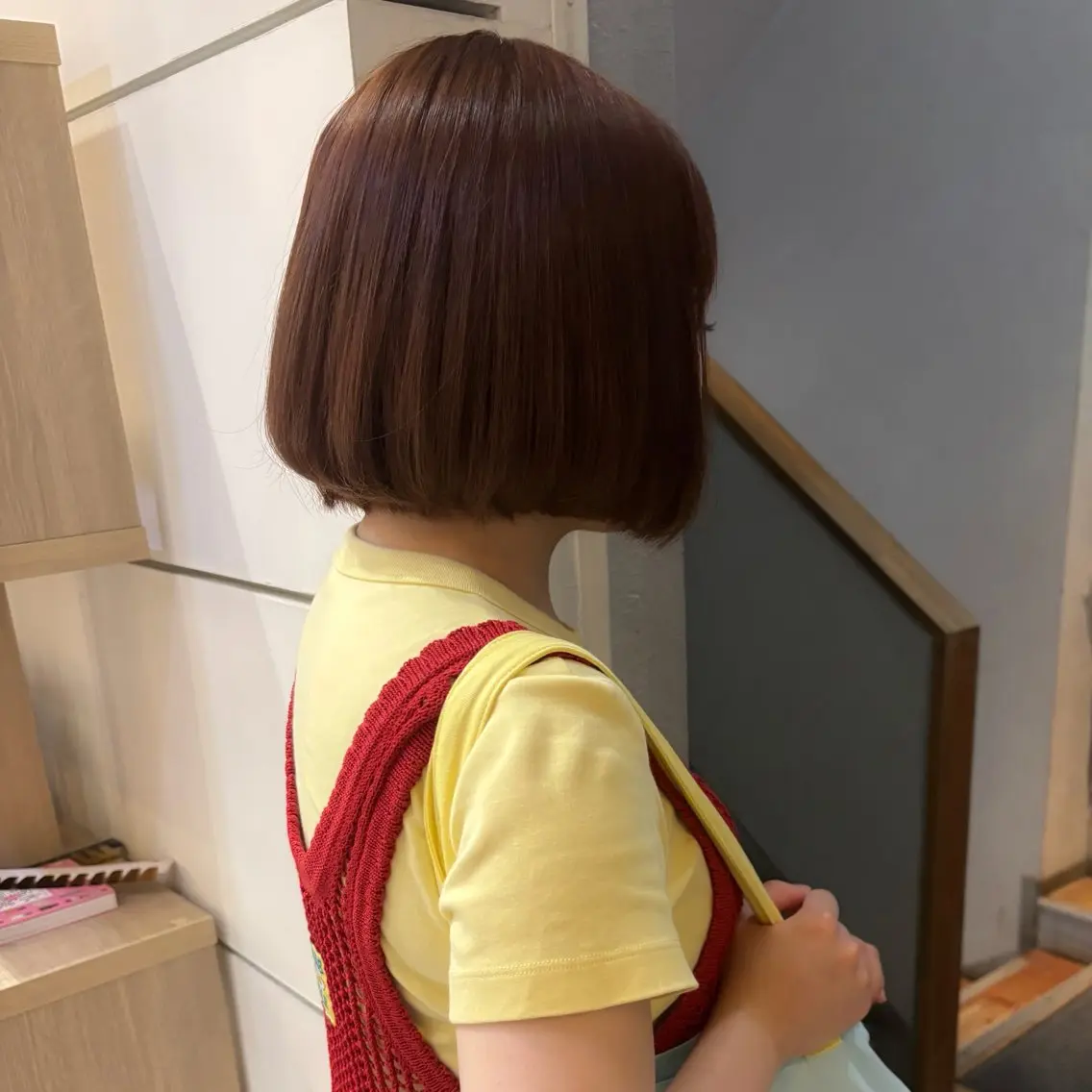 ミディアム ヘアカラー chic 米満 柚月のヘアスタイル