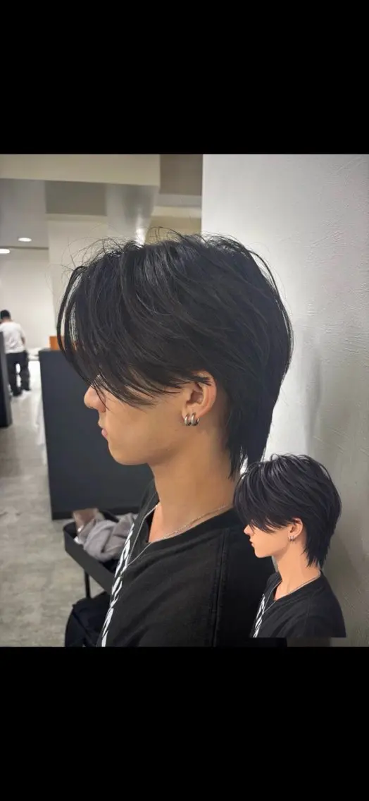 メンズ センターパート 西嶋 大凱のヘアスタイル