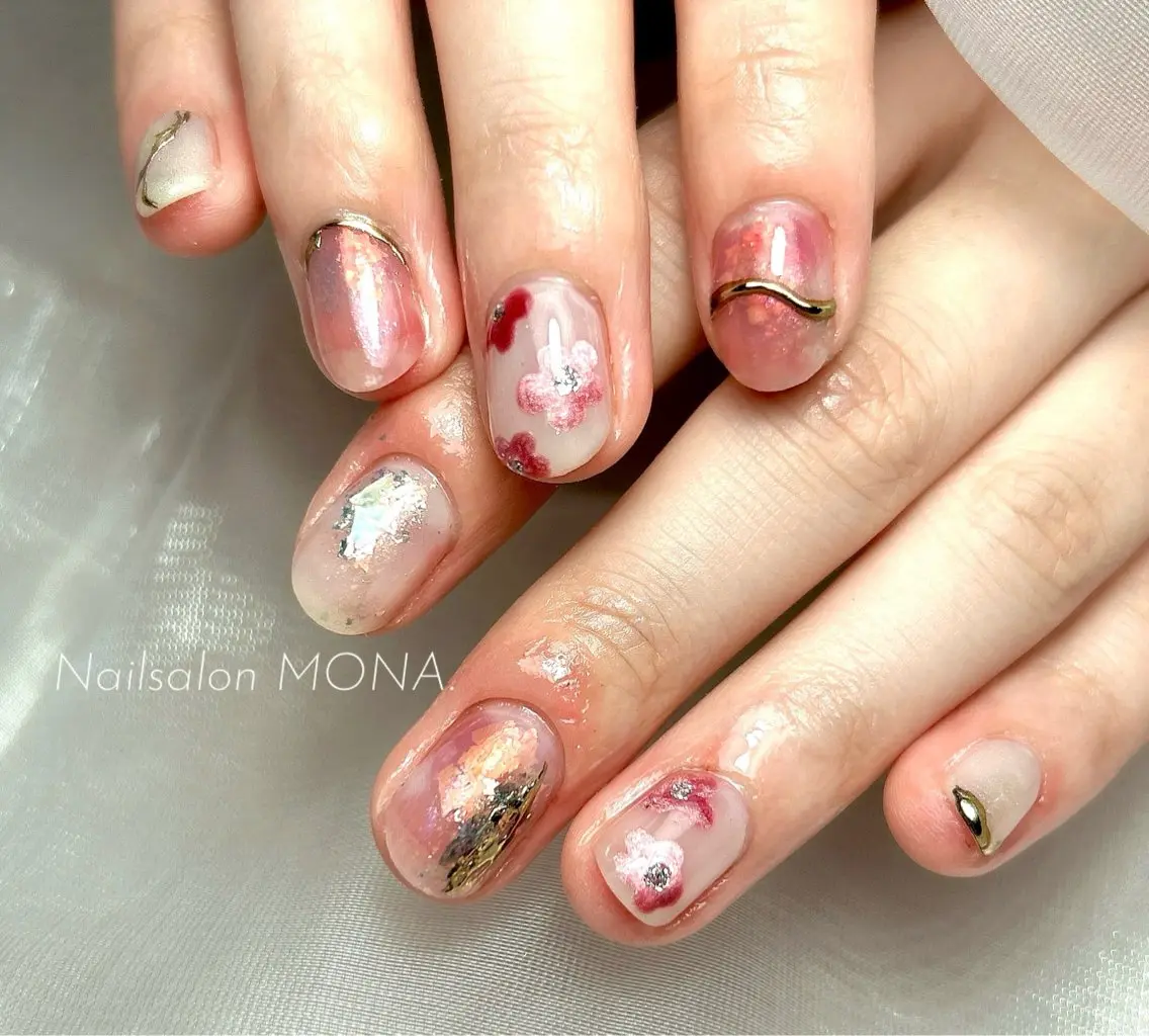 【Hand✋】5~10本ニュアンスおまかせコース!!(ケア込み)の写真