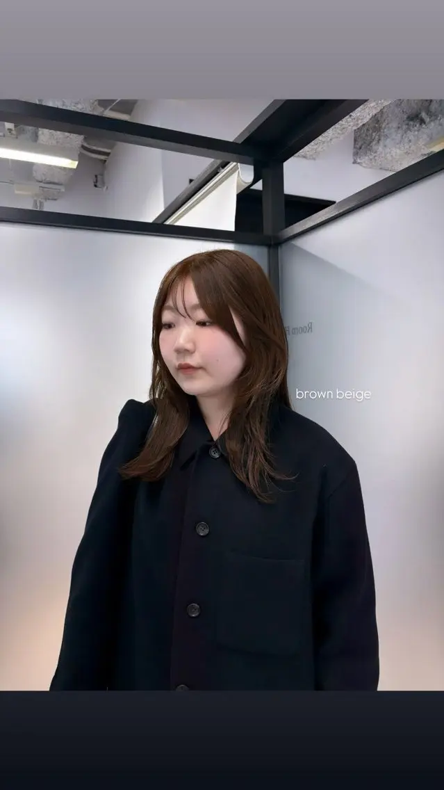 セミロング カラー カット ヘアカラー マンツーマン半個室 tamuraのヘアスタイル