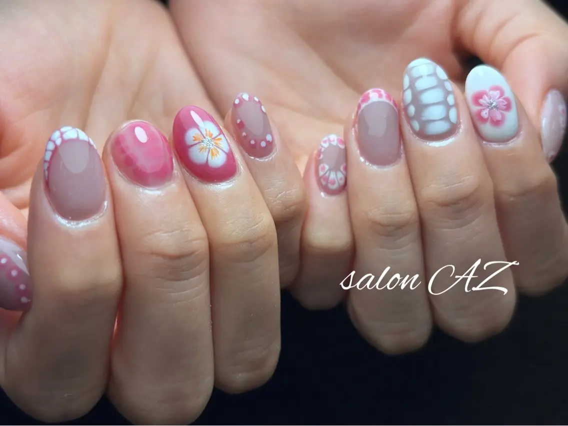 ネイル オフィスネイル ハンドネイル salon AZのネイルデザイン