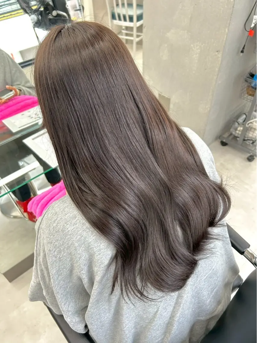 カラー ブラウンカラー 透明感カラー ヘアカラー エクステ🫧艶カラー ┊︎momoha横浜のヘアスタイル