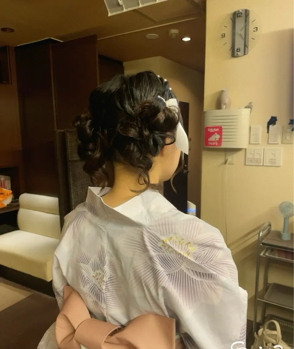 ミディアム ヘアアレンジ セット&メイク RICK trickのヘアスタイル