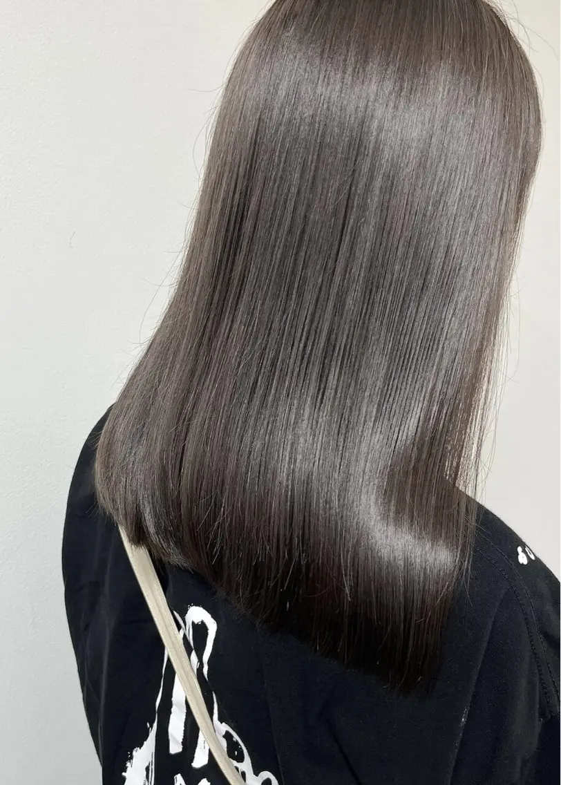 ロング カラー 透明感カラー ダブルカラー ハイライトカラー イルミナカラー インナーカラー ヘアカラー トリートメント misa🫧ナチュラ ル縮毛矯正/髪質改善のヘアスタイル