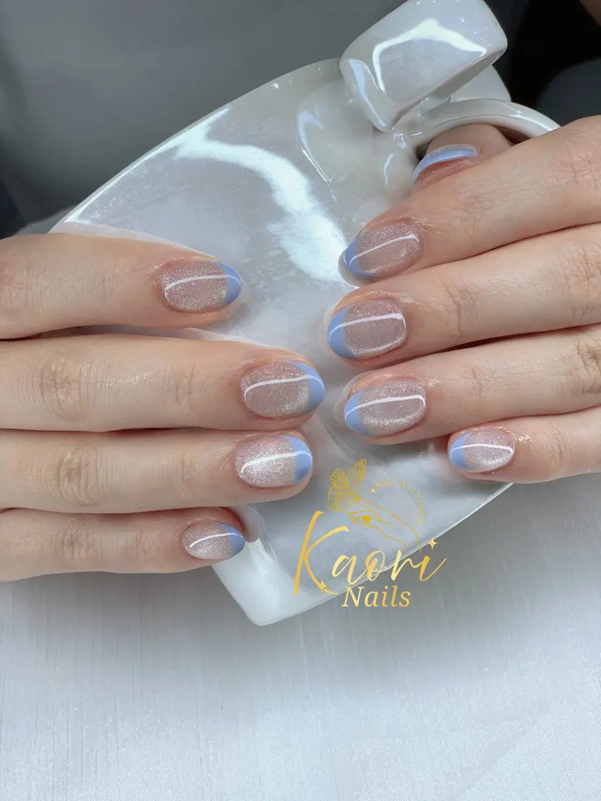 ネイル ジェルネイル 韓国ネイル ニュアンスネイル パラジェル ワンホンネイル Kaori Nailのネイルデザイン